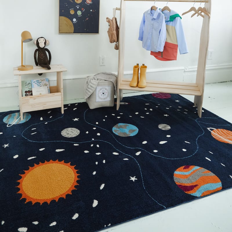 Mod-Tod Space Explorer Kids Area Rug