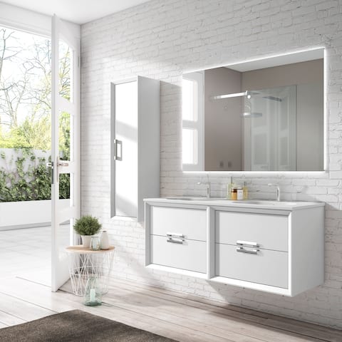 Lucena Bath 64" Decor Tirador Vanity With Ceramic Sink