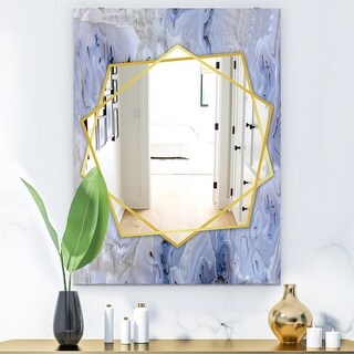 mirror agate designart frameless contemporary stone modern