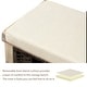 preview thumbnail 28 of 36, Merax Entryway Storage Bench with 3 Removable Baskets and Cushion