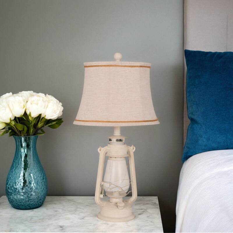 24" Table Lamp, Cream (Set of 2) - 23.5