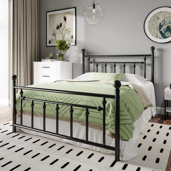 Black iron store full bed