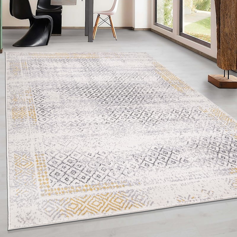 World Rug Gallery Bohemian Geometric Area Rug