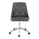 Option Grey Faux Leather/Chrome Metal