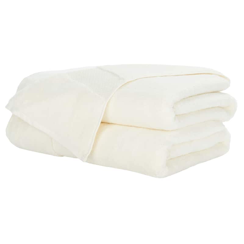 SAFAVIEH Super Plush Bath Towel (Set of 2) - 27" W x 54" H