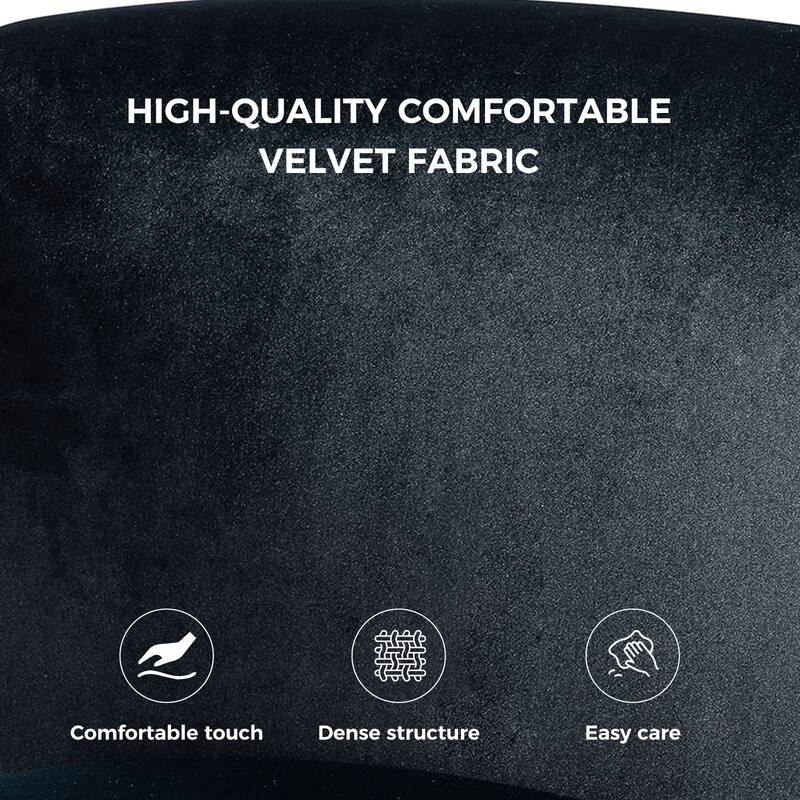 Celtia Modern Velvet Accent Side Chair with Nailhead Trim by HULALA HOME