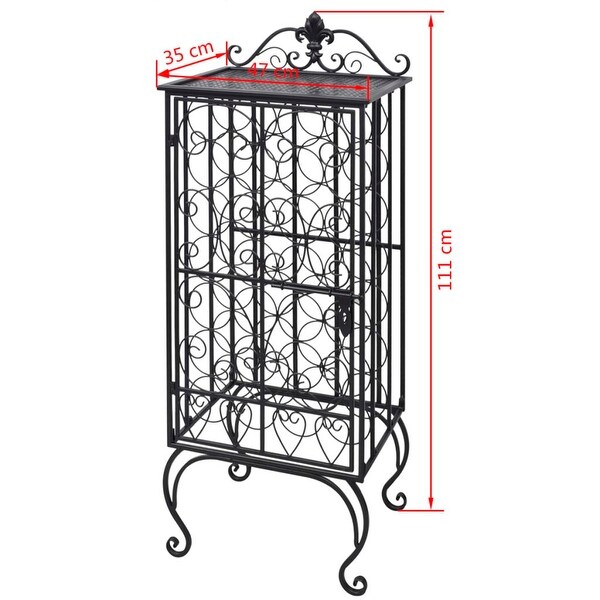 Vidaxl metal wine rack stand bottles deals