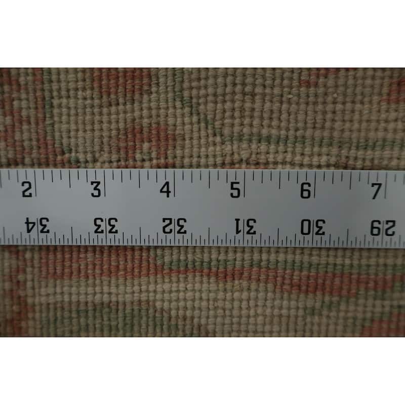 Hand Knotted Oriental 100% Wool Carpet Traditional Floral Beige & Ivories Ziegler Area Rug - 12' 10'' X 9' 7''