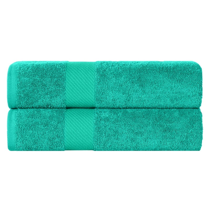 Superior Kendell Egyptian Cotton Solid Medium Weight Bath Towel Set of 2