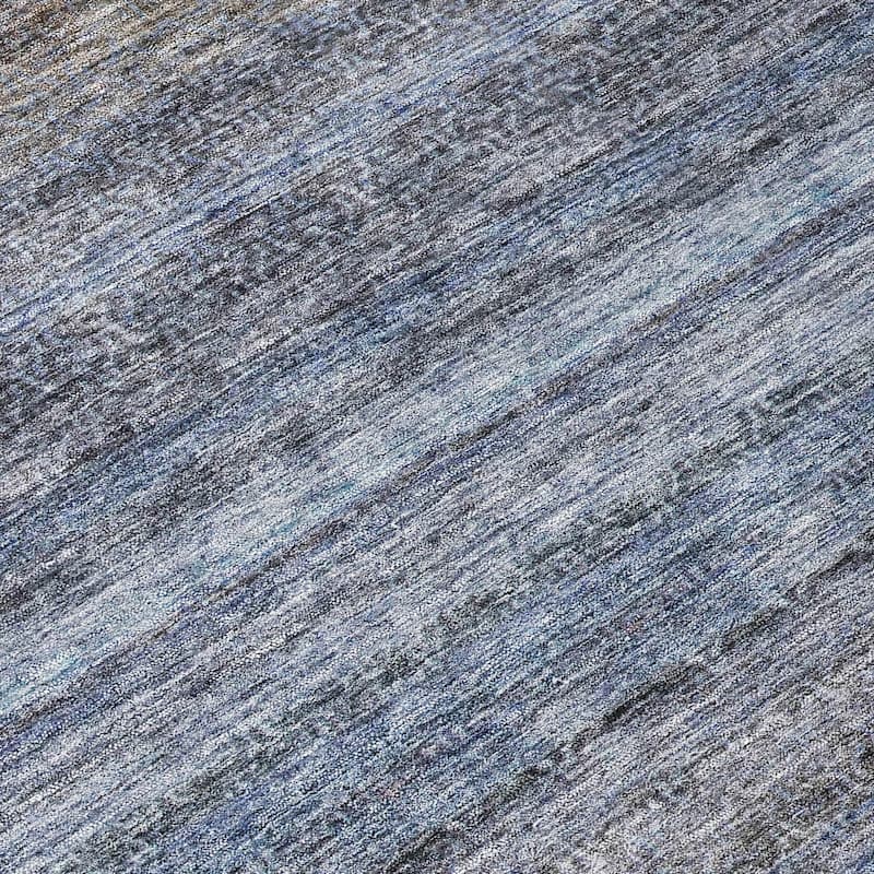 Machine Washable Indoor/ Outdoor Ombre Solid Chantille Rug