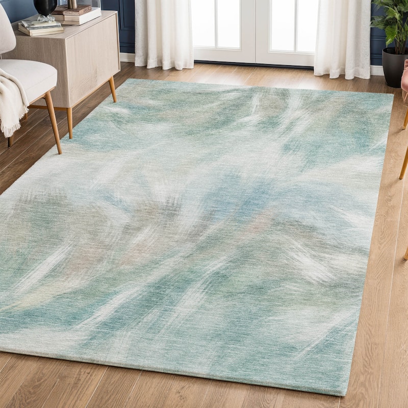 Premium Washable Super Soft Contemporary Blur Mayfield Rug