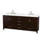 Option Espresso / Giotto Quartz Top / Brushed Chrome