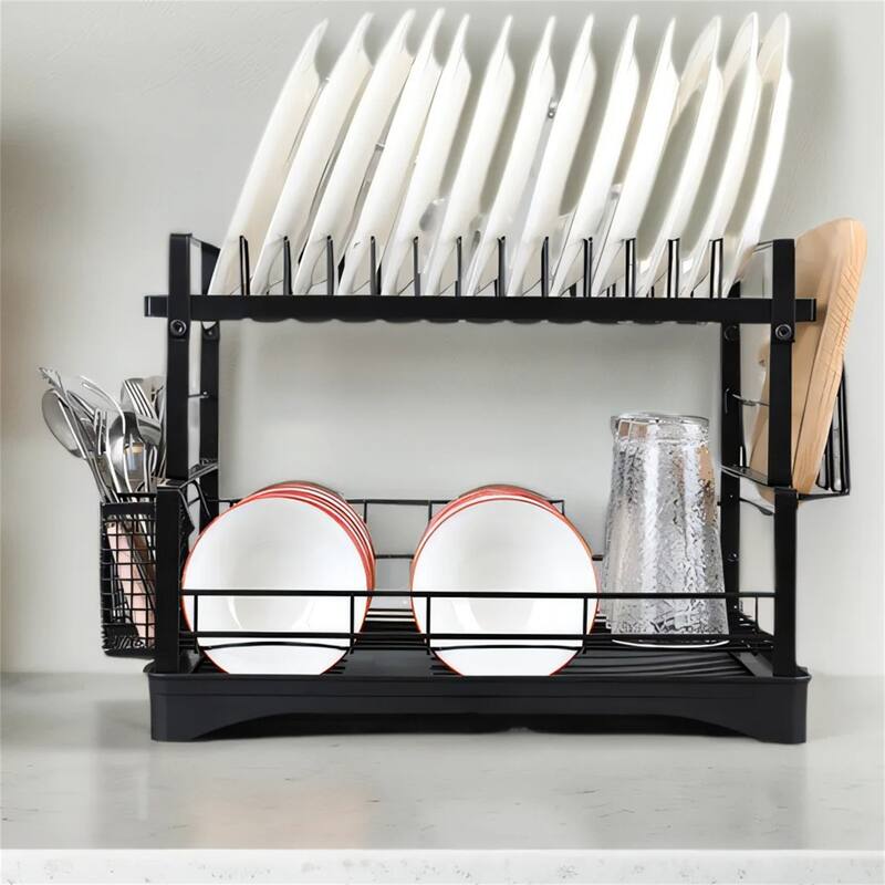 Dish Drying Rack w/ 8 Tiers Pot Organizer Rack for Kitchen (Set of 2)
