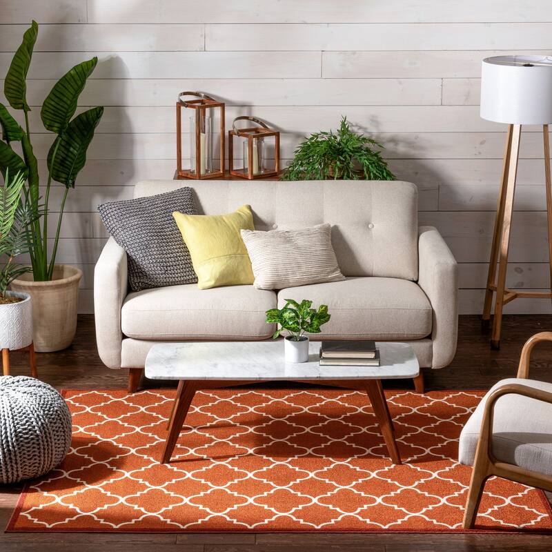 Well Woven Kings Court Brooklyn Trellis Lattice Modern Area Rug