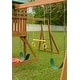 preview thumbnail 6 of 58, Mountain View Swing Set with Tarp Roof, Climbing Wall, Monkey Bars