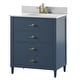 preview thumbnail 1 of 8, 30" Single Bathroom Vanity with Drawers Franklin Blue