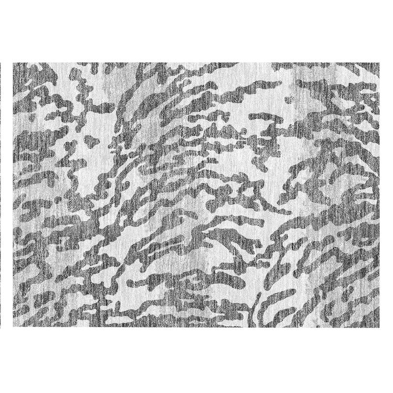 Machine Washable Indoor/ Outdoor Chantille Abstract Animal Print Rug