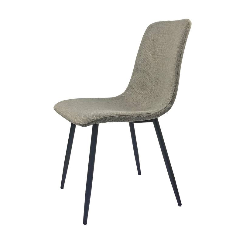 Modern 5-Piece Dining Set with Rectangular MDF Table & 4 Square Corner Metal Legs Chairs