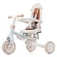 preview thumbnail 9 of 12, 7 in 1 Baby Tricycle, Foldable Toddler Tricycle with Removable and Adjustable Parent Handle, blue