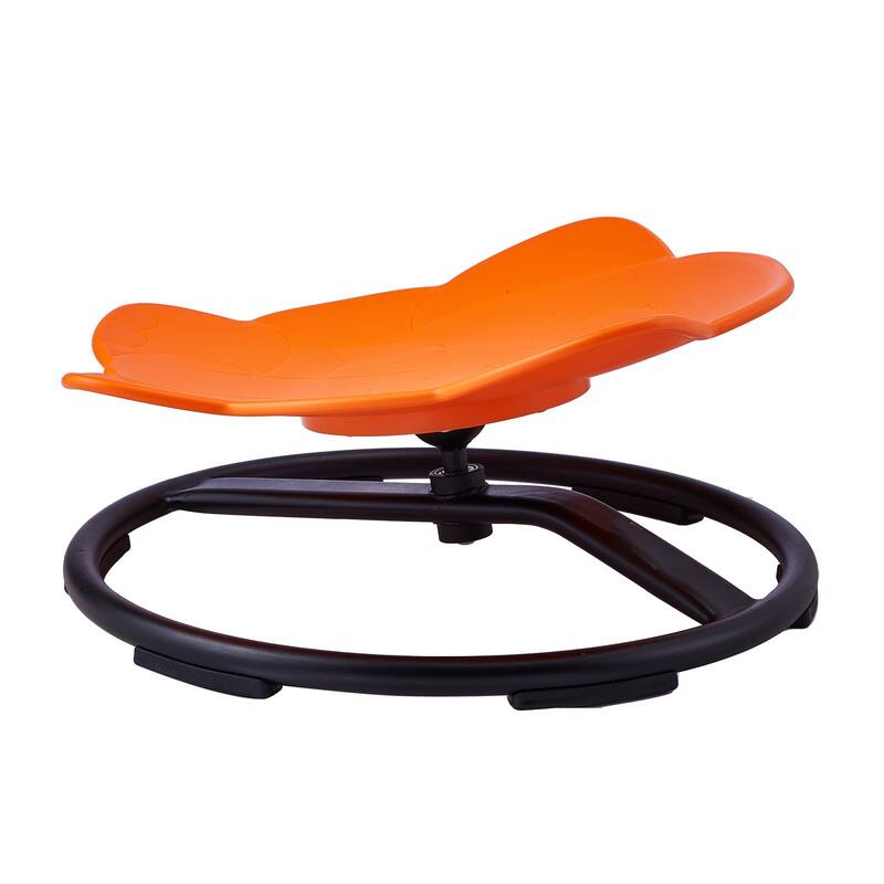Elephant Shape Plastic Kids Swivel Toy Chair with Non-Slip Metal Base Ideal Gift for Birthday or Christmas