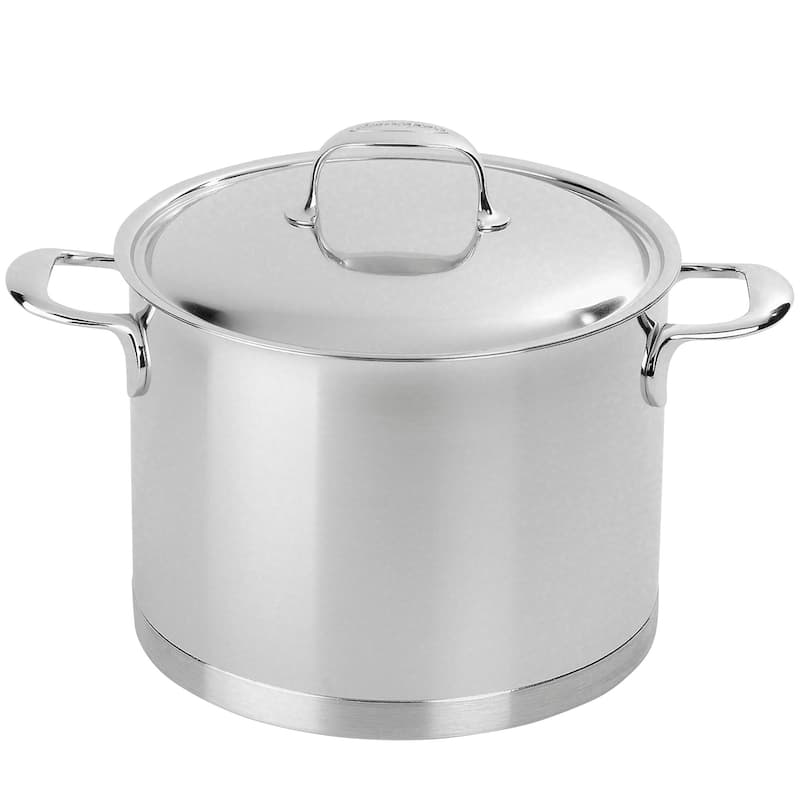 DEMEYERE Atlantis Stainless Steel Stock Pot - 8.5-qt - Stainless Steel - 8.5-qt