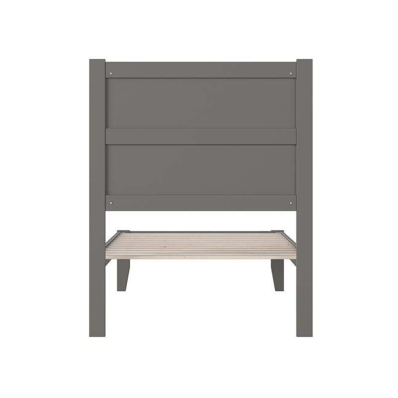 NoHo Twin Platform Bed in Grey