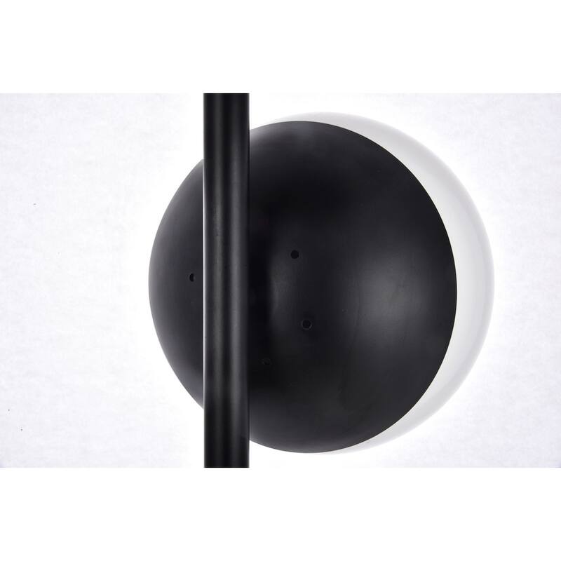 3-Light Floor Lamp with Frosted White Glass