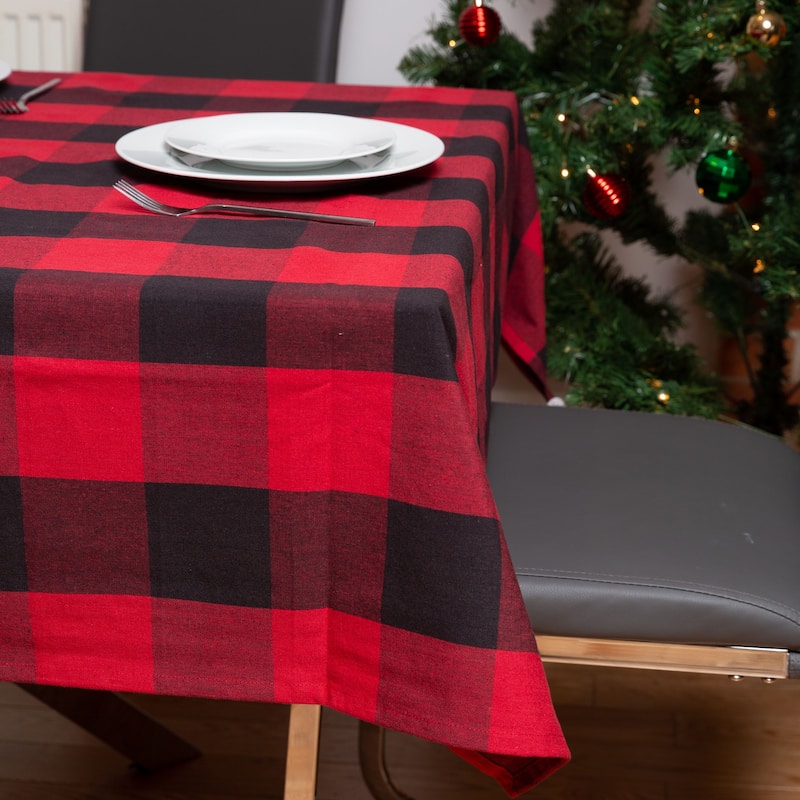 Fabstyles Buffalo Check High Quality Cotton Tablecloth