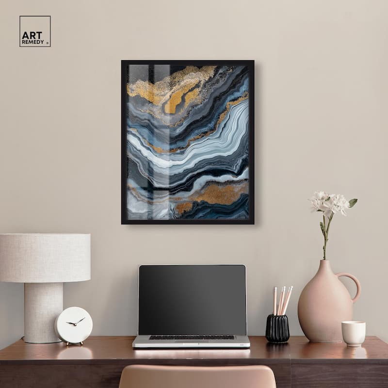 Acrylic Flow II Shadowbox by Art Remedy