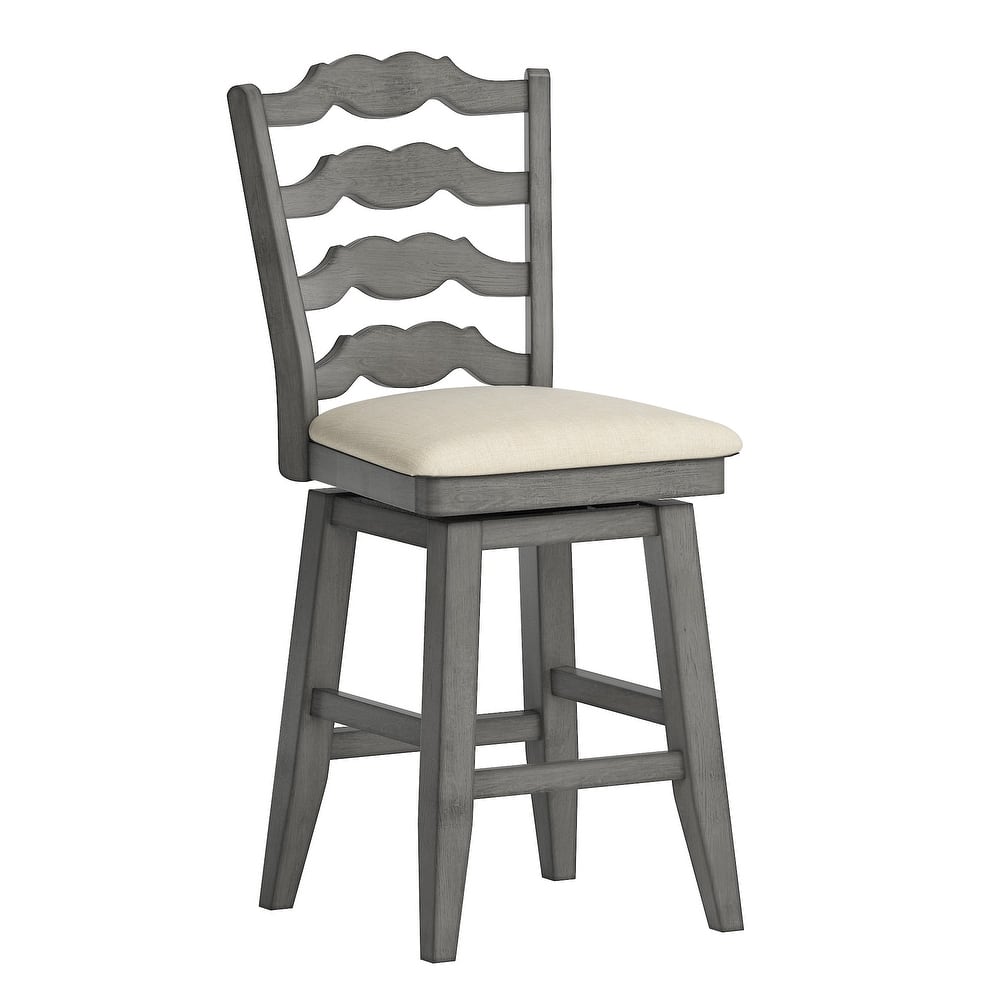 Eleanor French Ladder Back Swivel Stool by iNSPIRE Q Classic