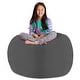 preview thumbnail 136 of 192, Kids' Stuffed Animal Storage Bean Bag Chair Cover or Toy Organizer 48 Inches Extra Large - Heather Gray