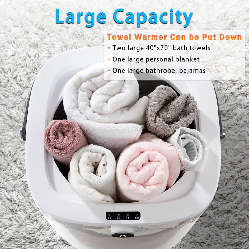 Large Capacity 25L Towel Warmer for Bathroom Bucket with with Auto Shut Off-Fits