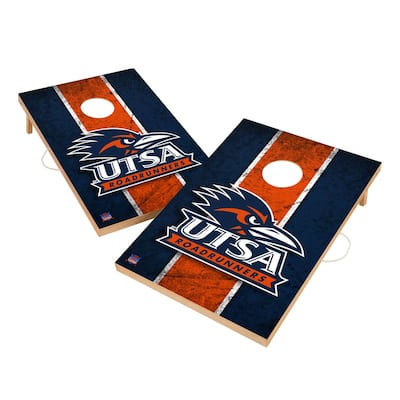 Vintage Texas San Antonio Roadrunners Regulation 2x4 Cornhole Set
