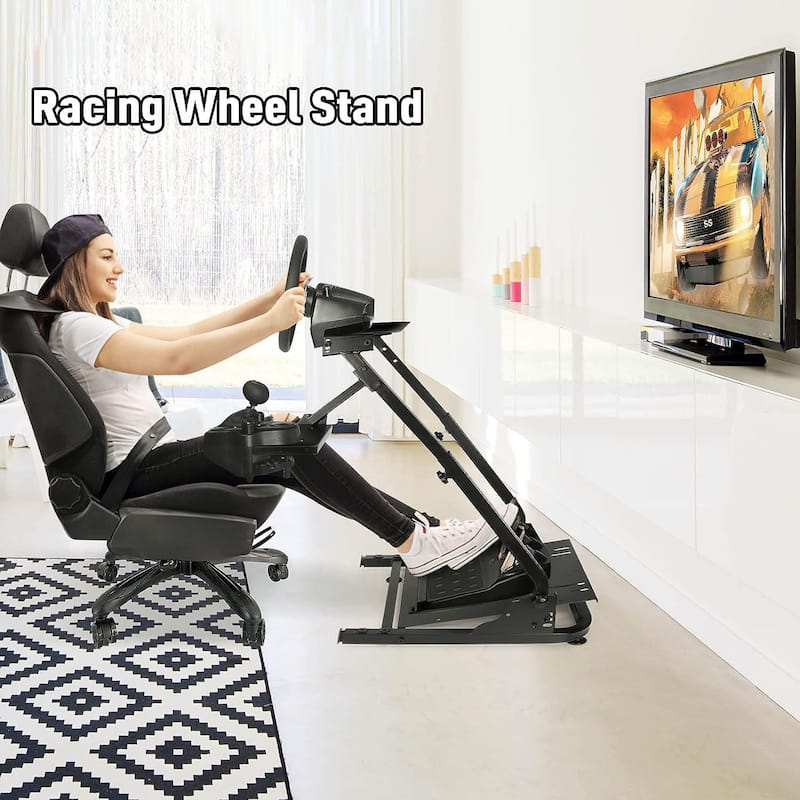Steering Wheel Stand, Racing Wheel Stand Racing Simulator for Logitech G25, G27, G29 Wheel and Pedals Not Included
