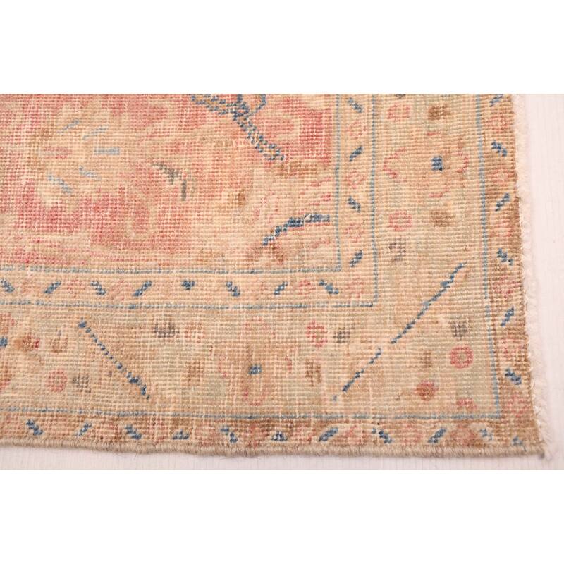 ECARPETGALLERY Hand-knotted Antalya Vintage Pink Wool Rug - 7'8 x 9'11