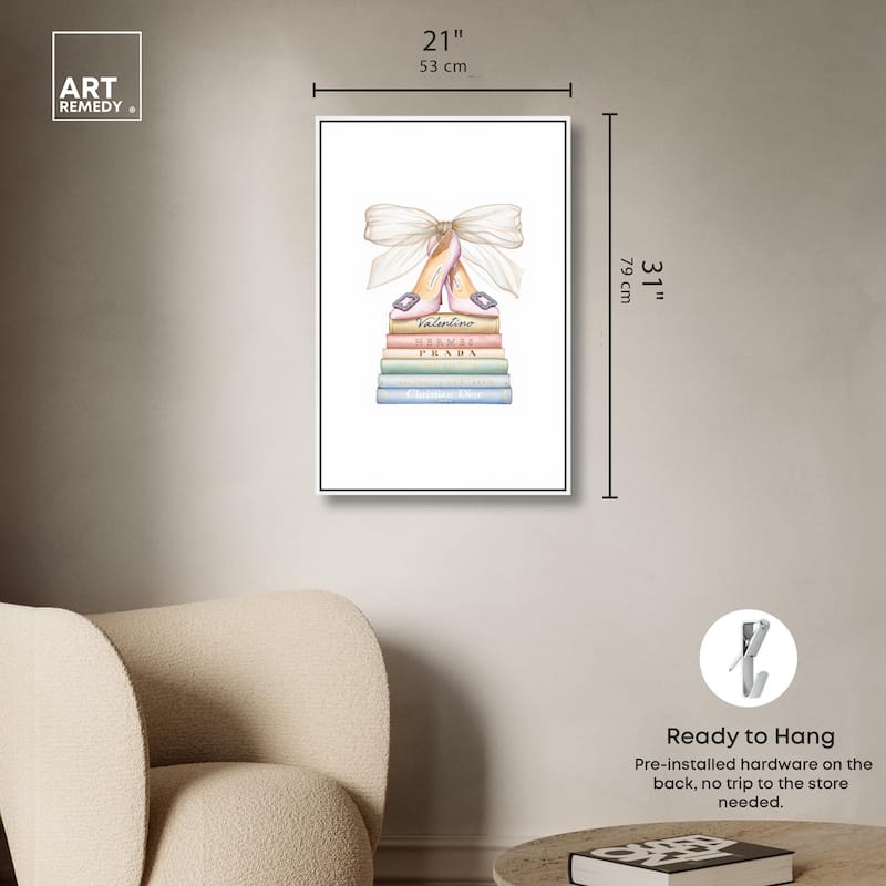 Bibliotheca Belle Canvas by Art Remedy