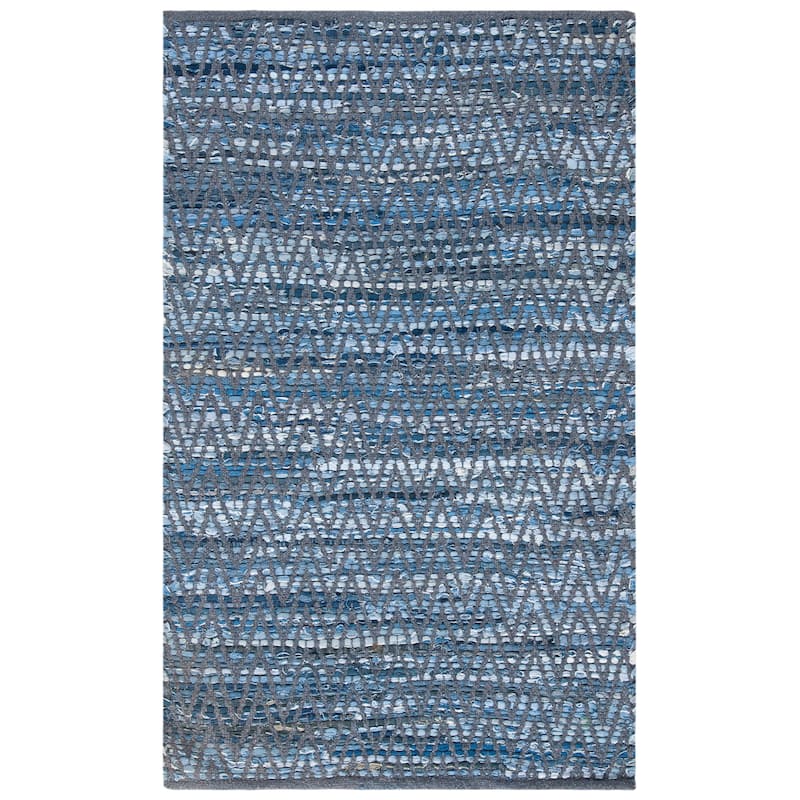 SAFAVIEH Handmade Montauk Diamond Sisal Casual Geometric Cotton Rug