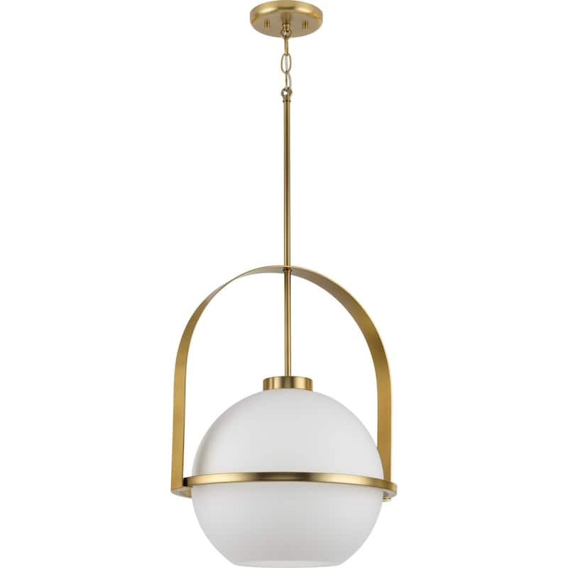 Progress Lighting P500359 Delayne 16" Wide Pendant with Frosted Glass