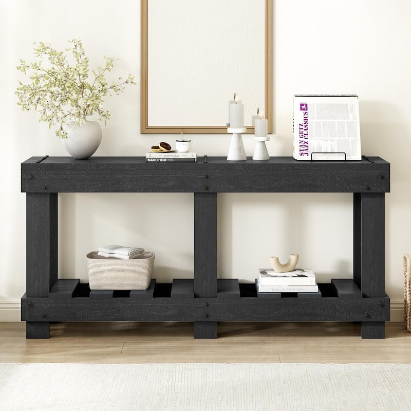 62.9" Vintage Console Table