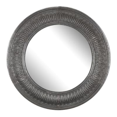 Round Matis Framed Wall Mirror - 45.25"