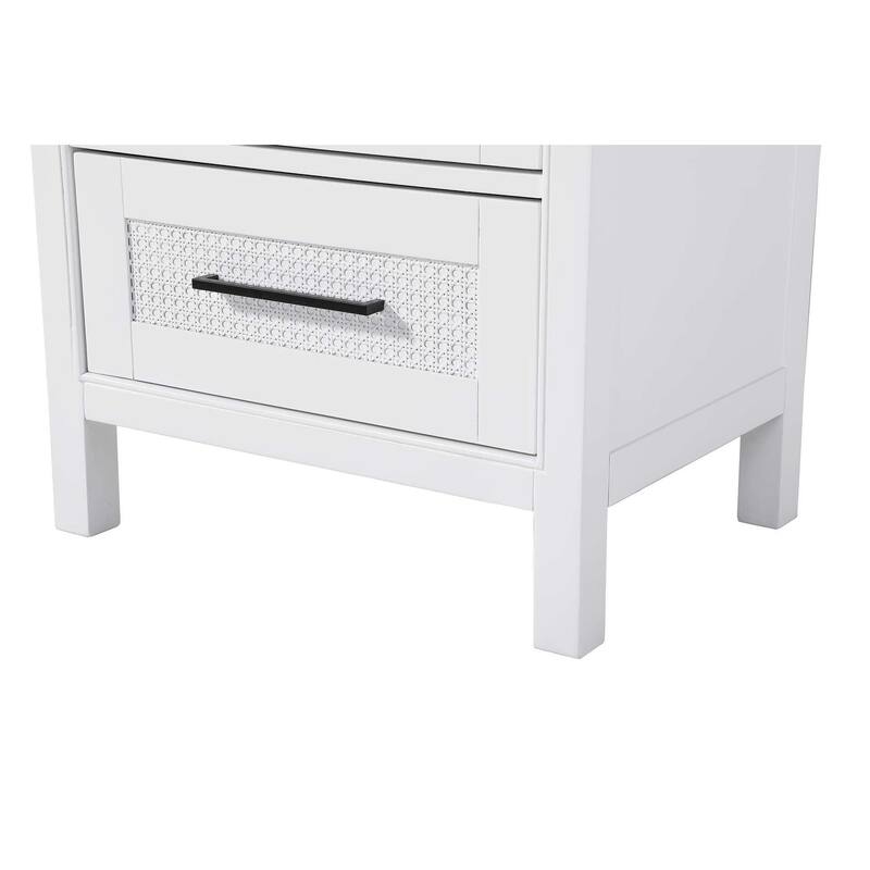 Winslow 16-28 Inch Open Shelving Bath Storage Cabinet