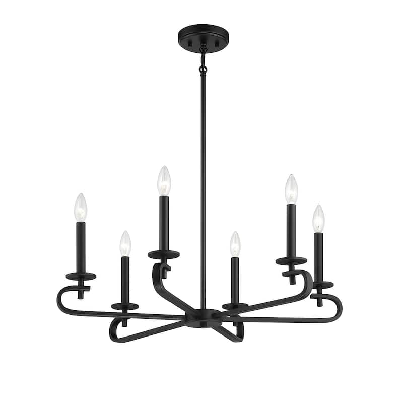 Savoy House Torino 6 Light 28" Wide Taper Candle Chandelier