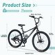 preview thumbnail 11 of 10, Freestyle Kids Bike Double Disc Brakes 26 Inch Children's Bicycle for Boys Girls Age 12+ Years