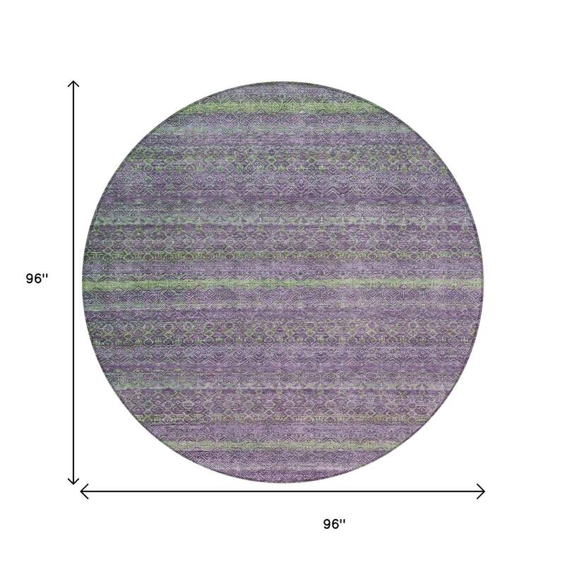 HomeRoots Striped Transitional Rectangle Outdoor Rug