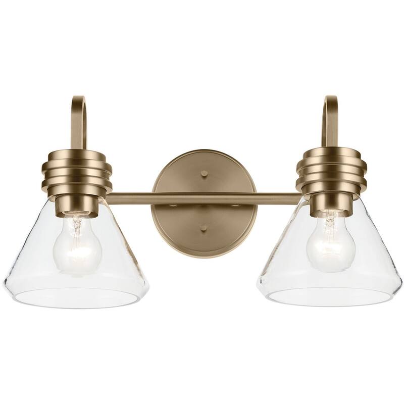 Kichler 55154CLR Farum 2 Light 19" Wide Vanity Light with Clear Glass