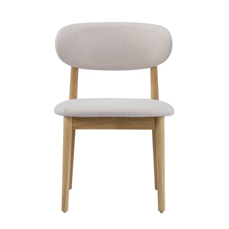 Christopher Knight Home - Emery 5-Piece Dining Set with Upholstered Side Chairs and Solid Wood Table