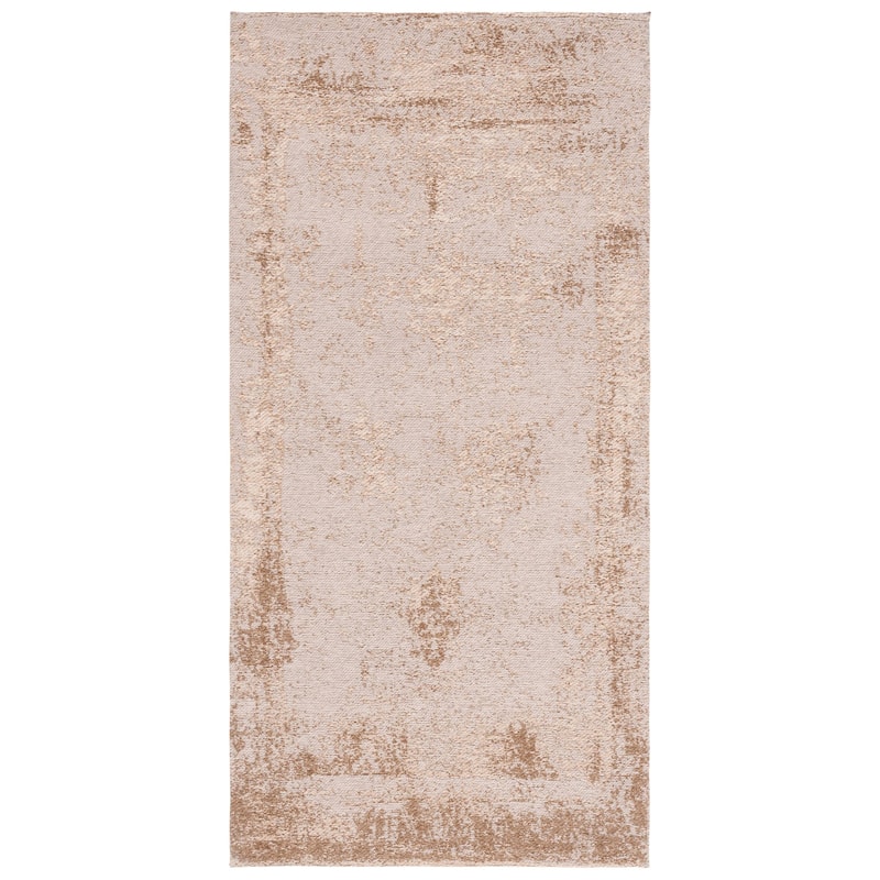 SAFAVIEH Classic Vintage Boho Mientje Distressed Oriental Cotton Rug - 2'4" x 4'8" - Sand