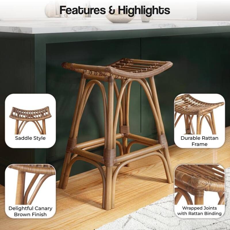NPD Furniture Imari Rattan Counter Stool