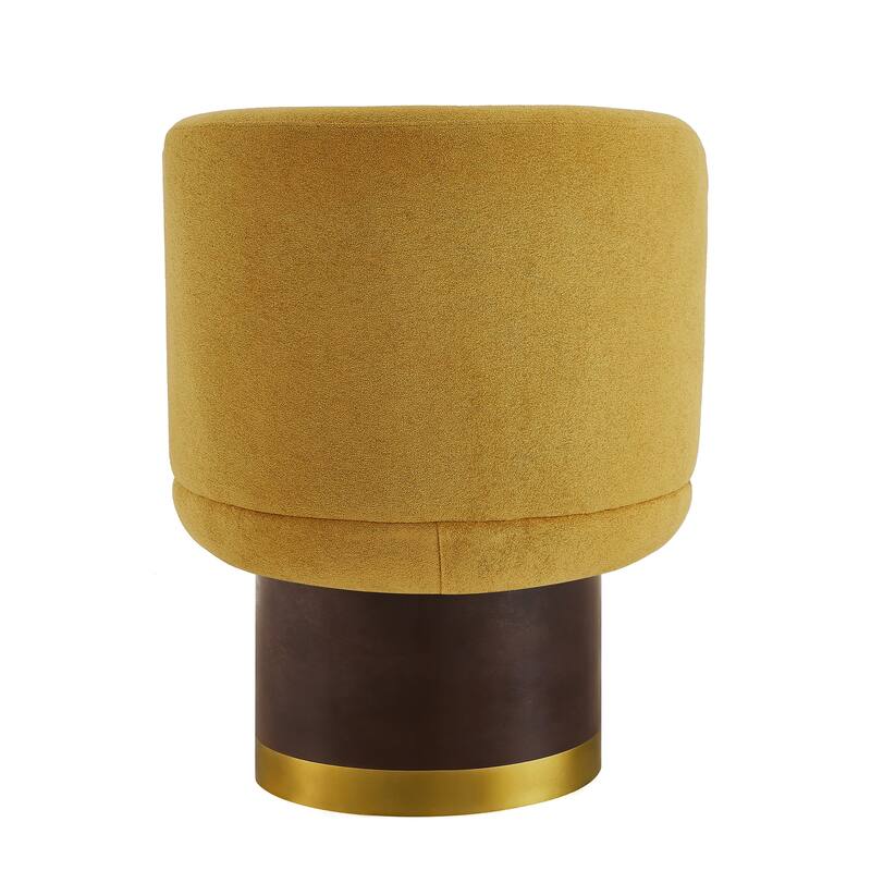 Christopher Knight Home - Swivel Harmony American Design Upholstered Round Swivel Barrel Chair with Chenille Fabric