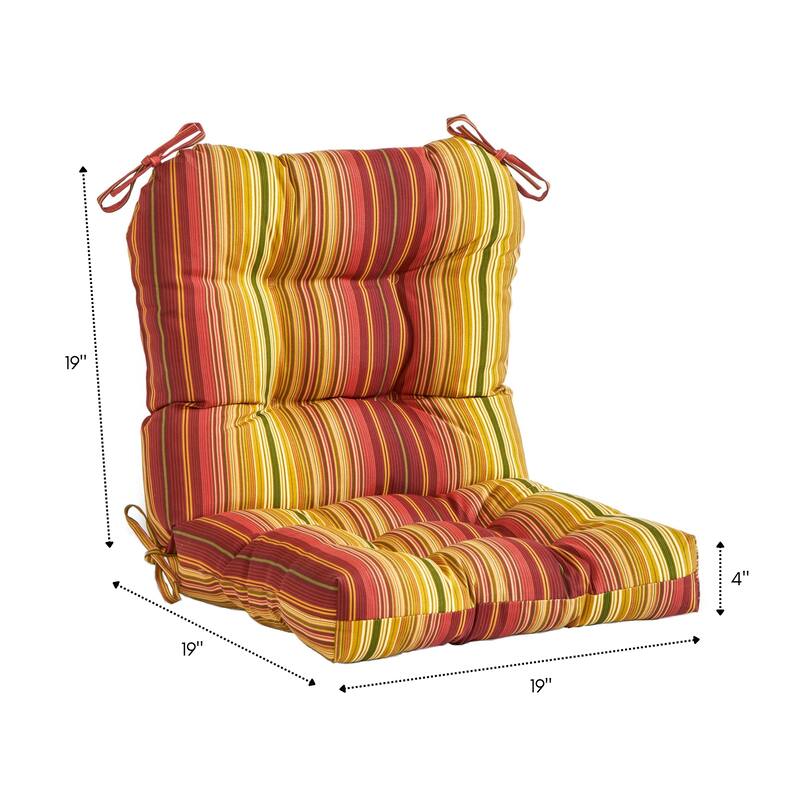 Outdoor Tufted Dining Chair Cushion